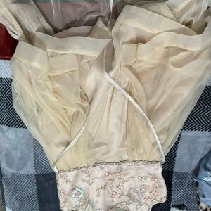 Rare Editions Cream High Low Dress